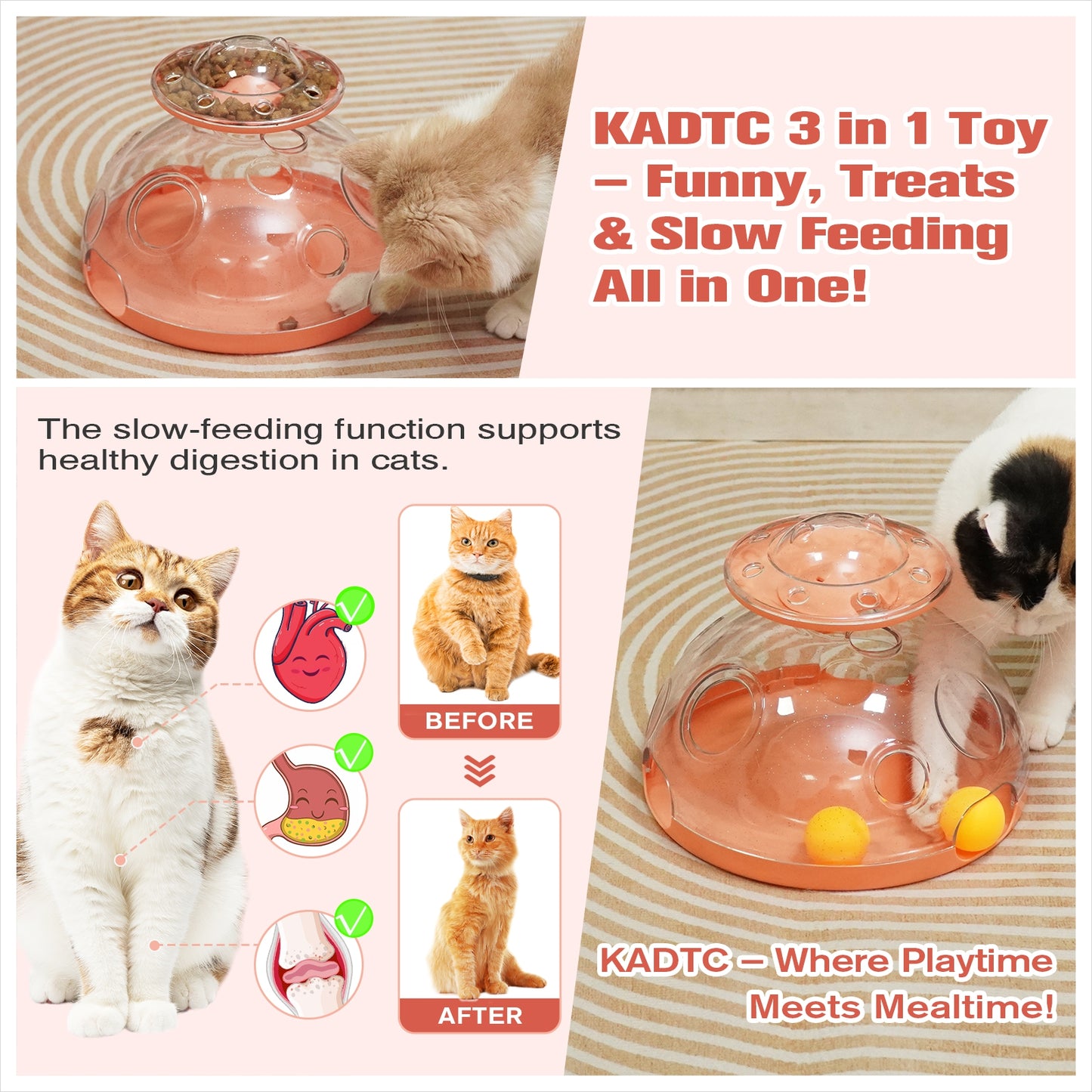 2 Ways To Play Cat Puzzle Toy