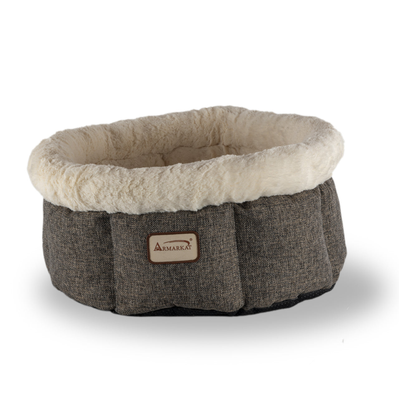 Cozy Cat Bed In Beige & Gray