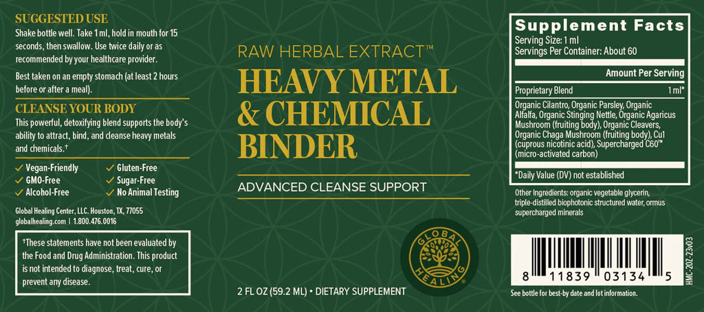 Heavy Metal & Chemical Binder