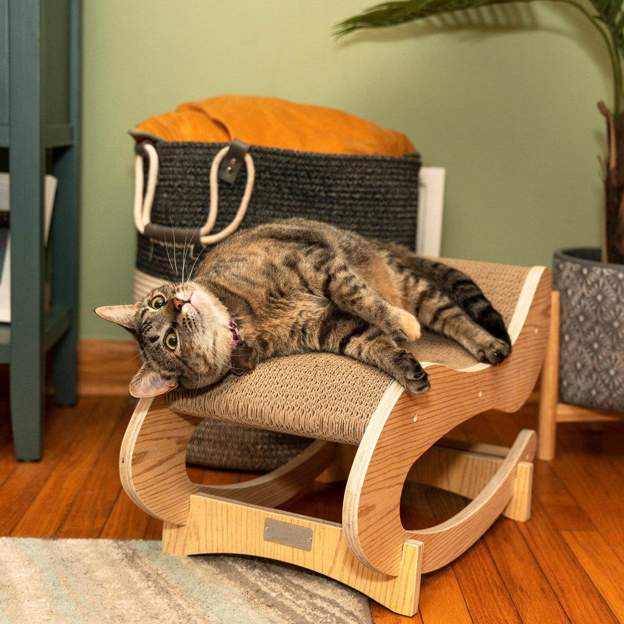 Wooden Rocking Chair For Cats