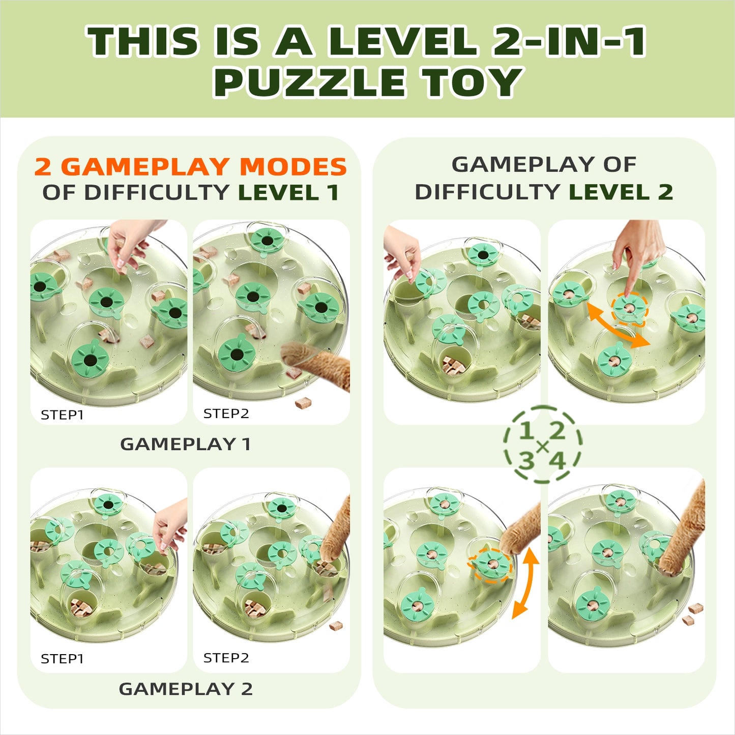 Cat Puzzle Orb Toy Level 3 In 1