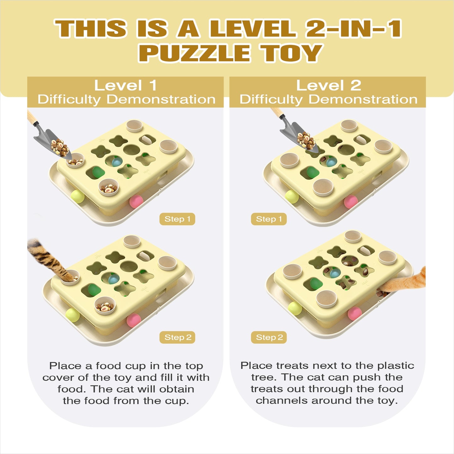 Cat Puzzle Station Toy Level 3 In 1