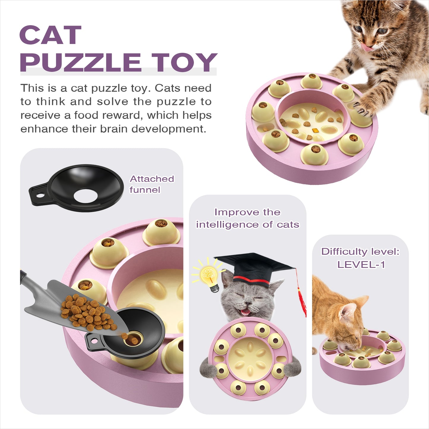Cat Wheel Puzzle Toy