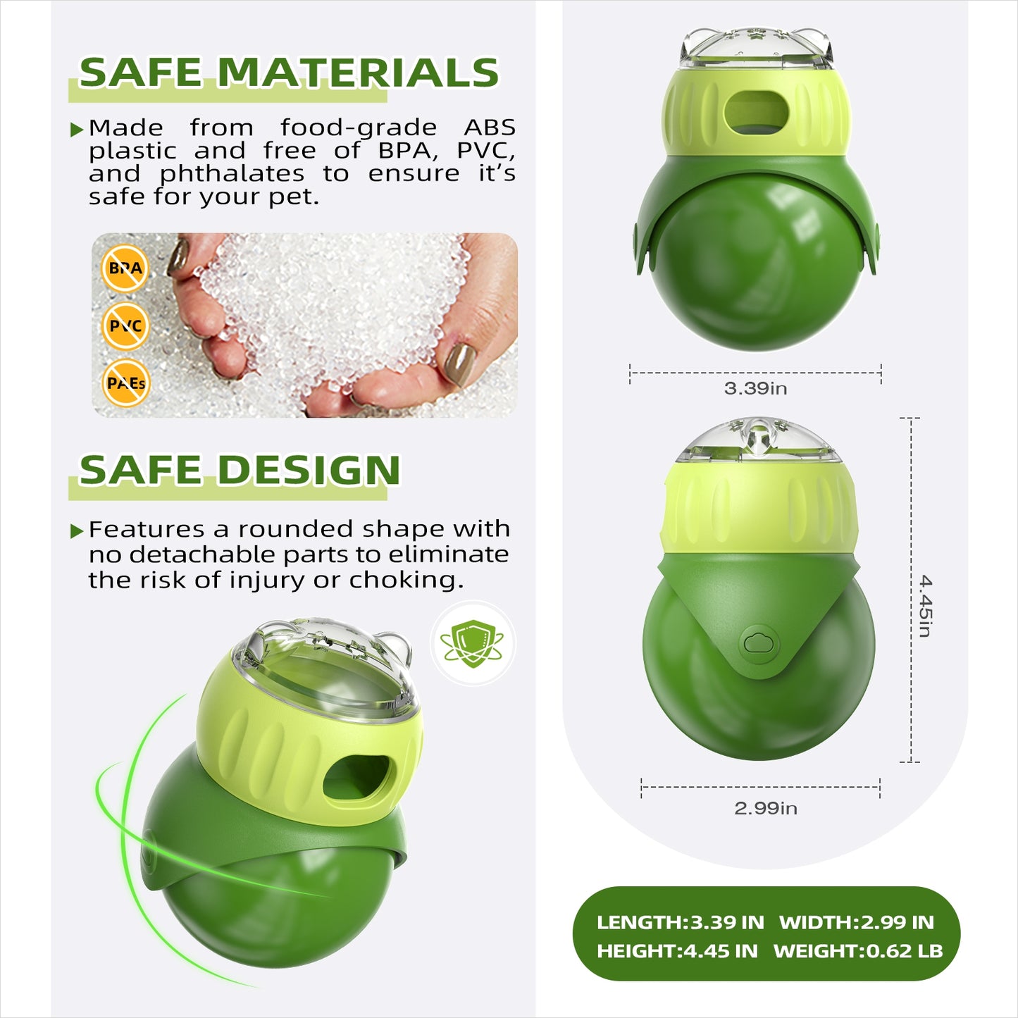 Wobble Small Dog & Cat Treat Dispensing Toy