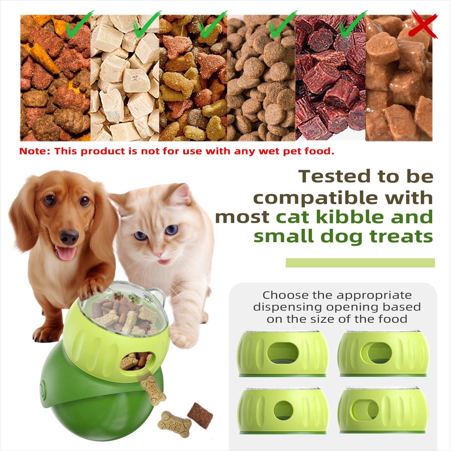 Wobble Small Dog & Cat Treat Dispensing Toy