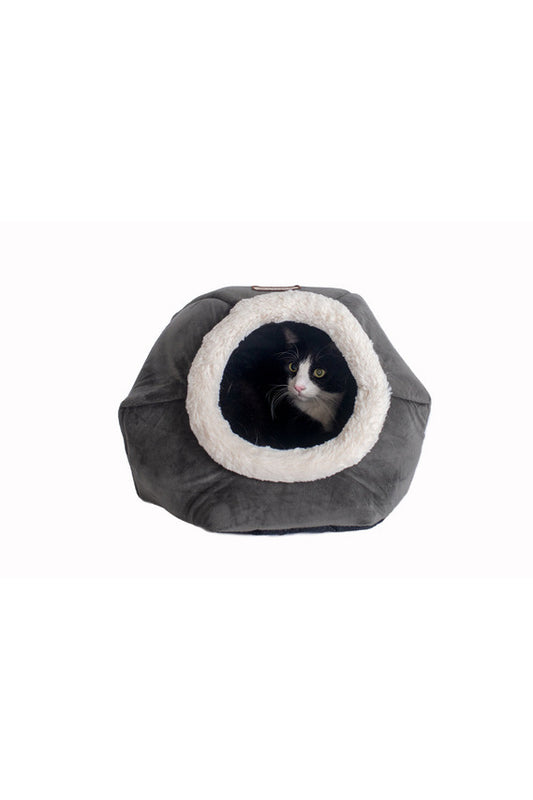 Cat Bed C80CSH/MB Gray Velvet