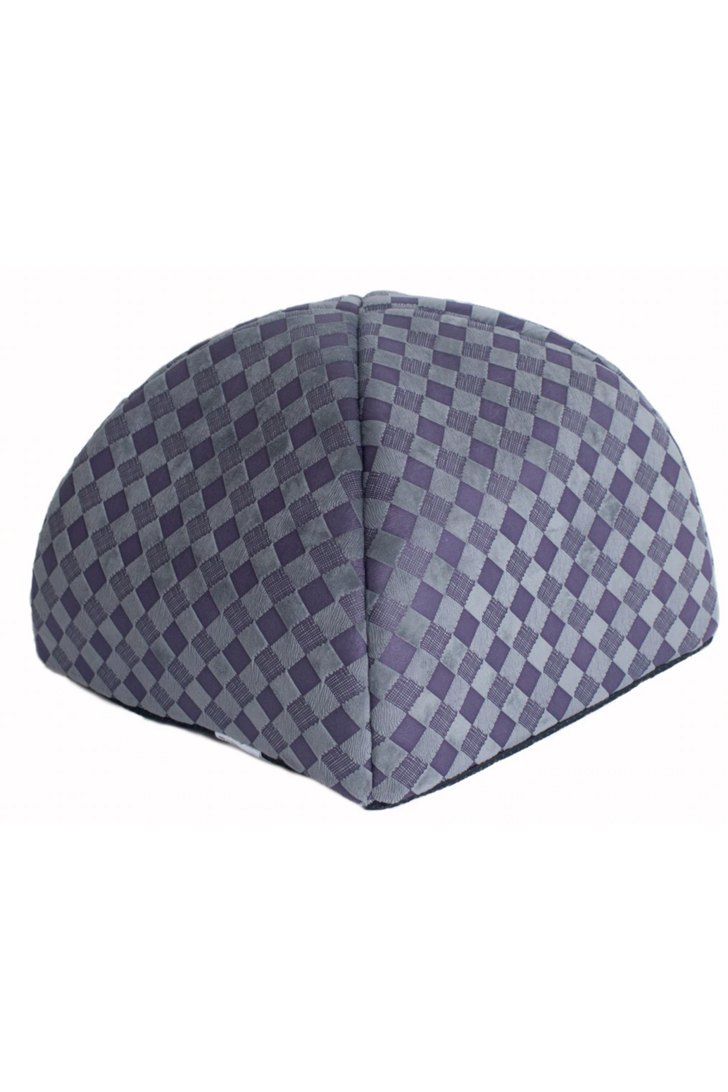 Purple Gray Checkered Cat Bed C65HHG/LS