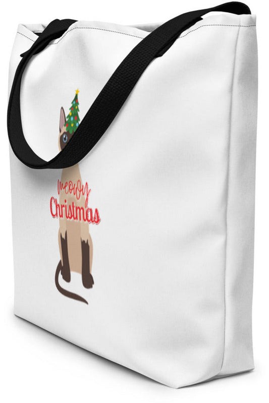 "Meowy Xmas" - Beach Bag