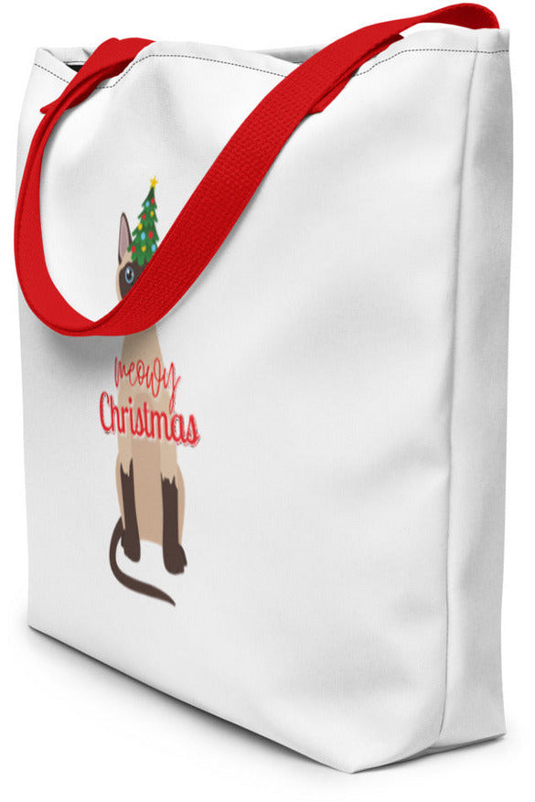 "Meowy Xmas" - Beach Bag