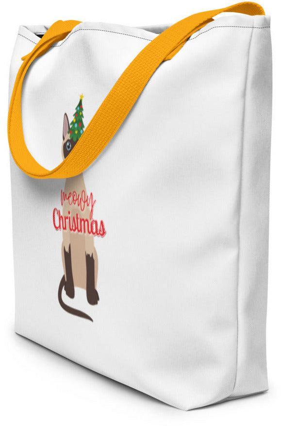 "Meowy Xmas" - Beach Bag