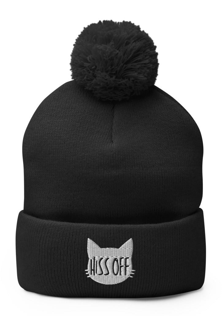 "Hiss Off" - Pom-Pom Beanie
