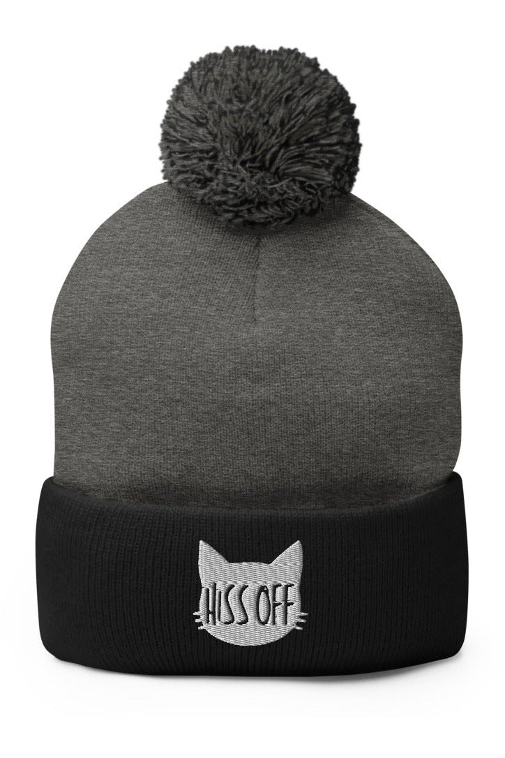 "Hiss Off" - Pom-Pom Beanie