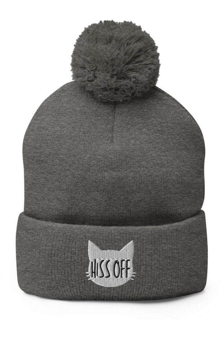 "Hiss Off" - Pom-Pom Beanie