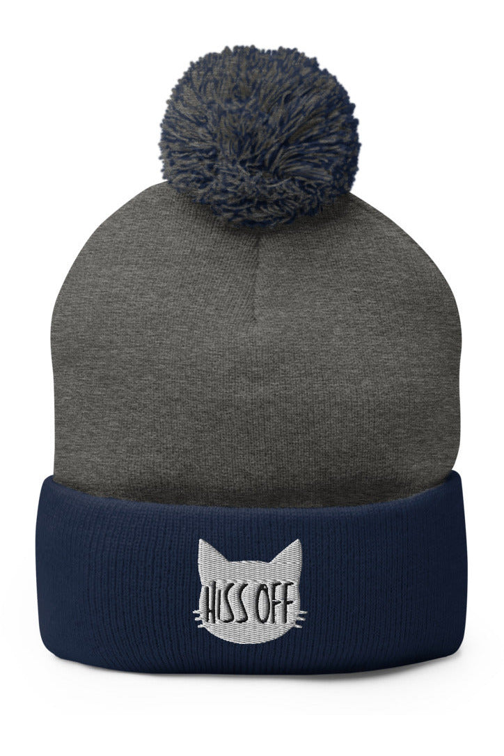 "Hiss Off" - Pom-Pom Beanie