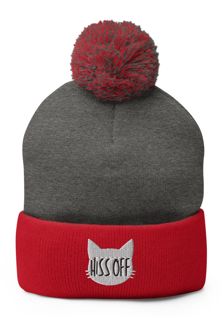 "Hiss Off" - Pom-Pom Beanie