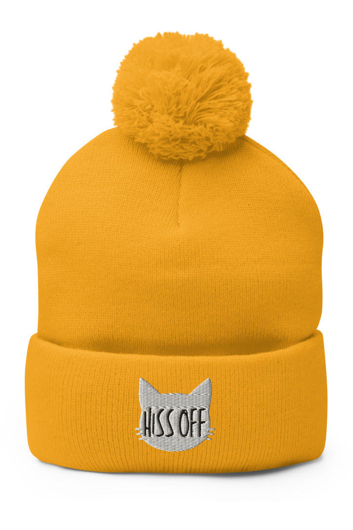 "Hiss Off" - Pom-Pom Beanie