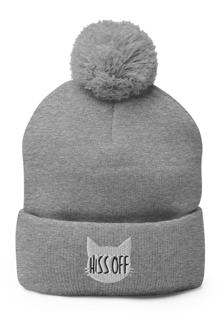 "Hiss Off" - Pom-Pom Beanie