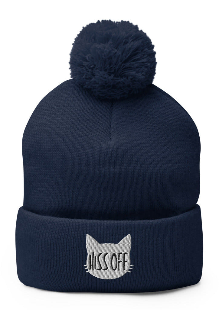 "Hiss Off" - Pom-Pom Beanie