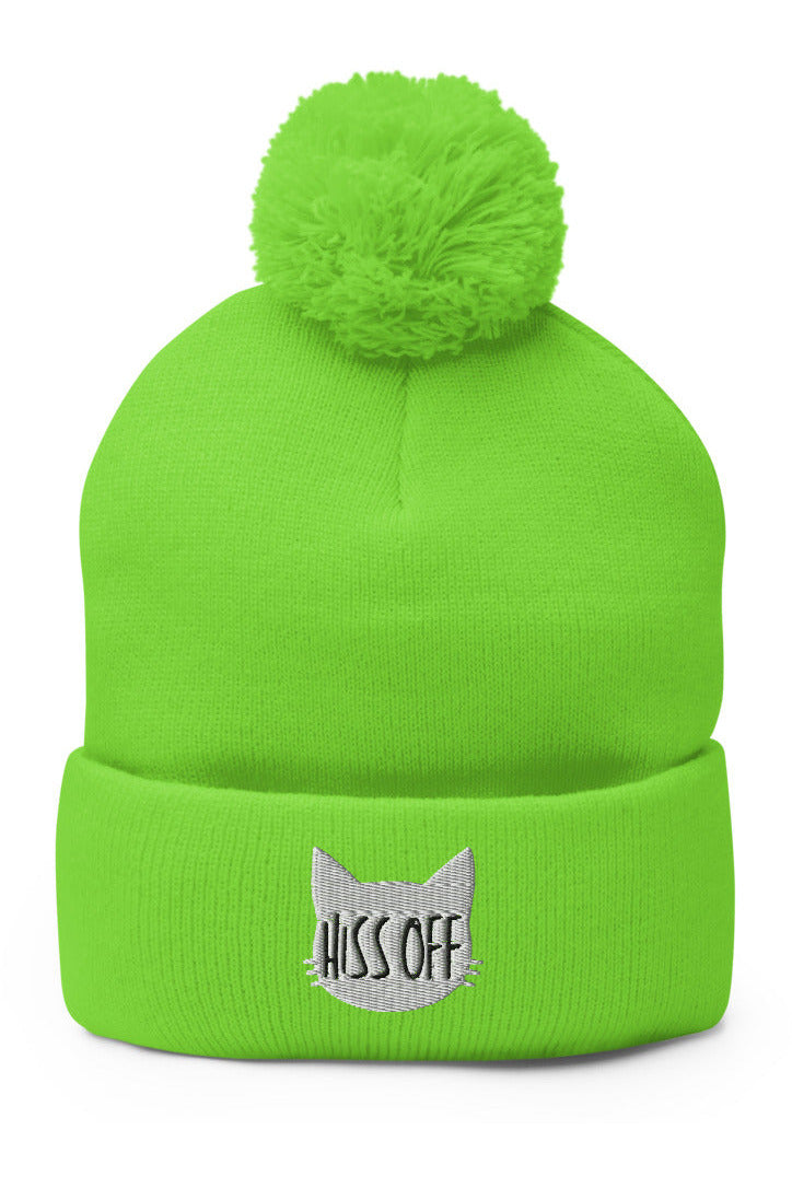 "Hiss Off" - Pom-Pom Beanie