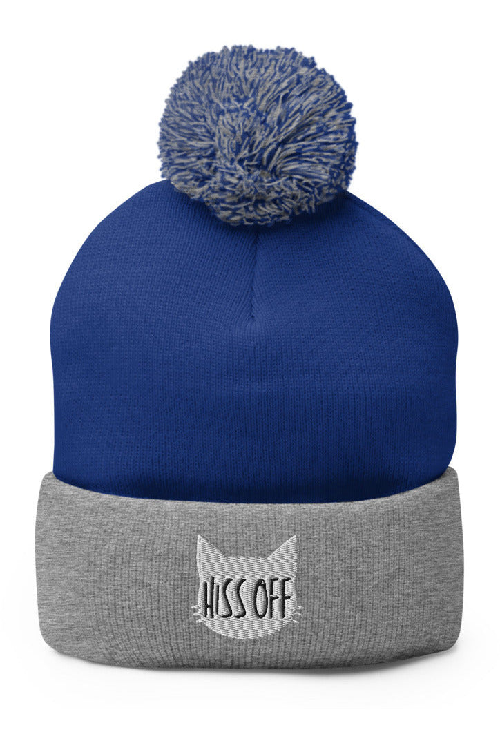 "Hiss Off" - Pom-Pom Beanie