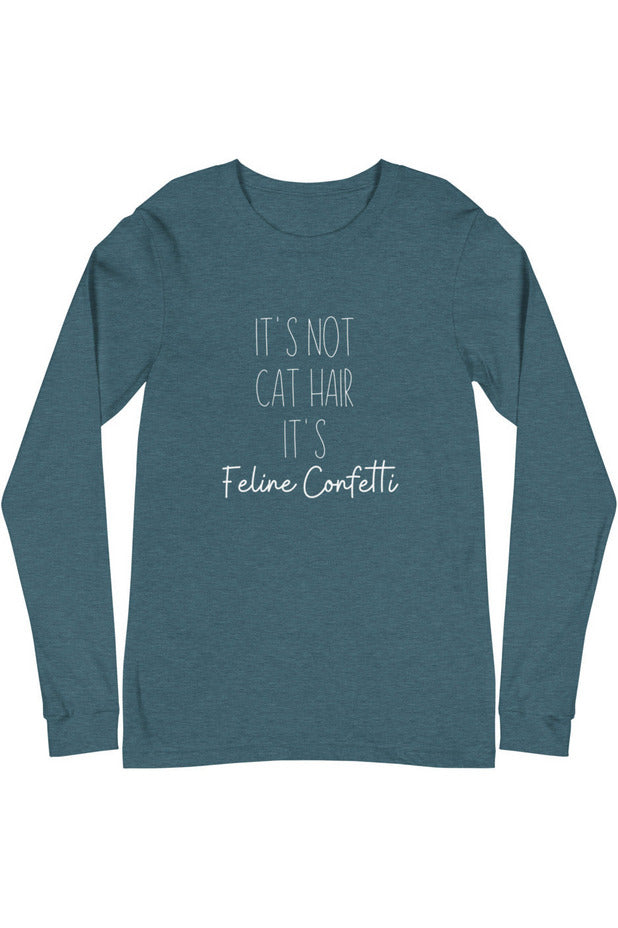 "Feline Confetti" - Unisex Long Sleeve Tee