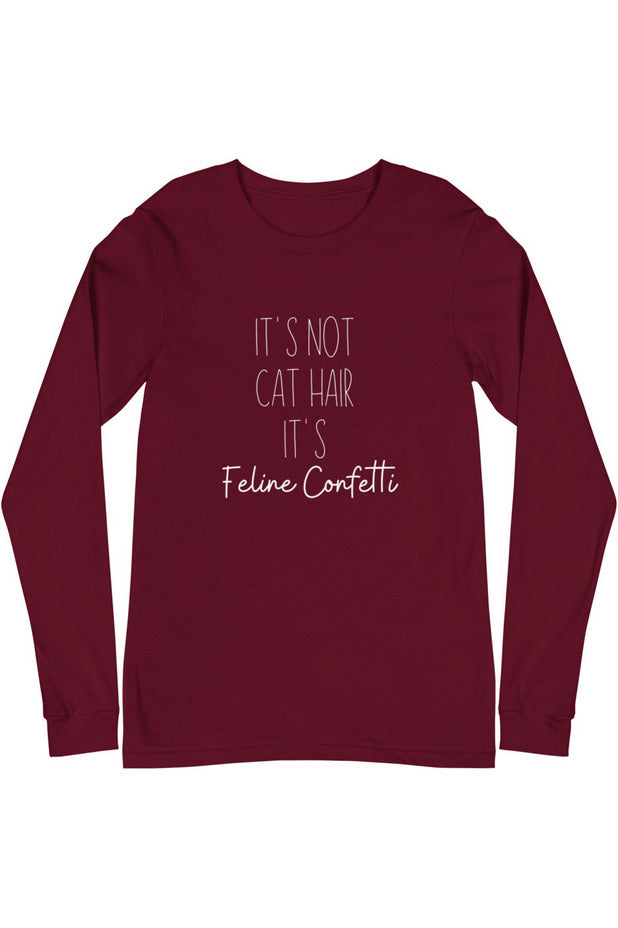 "Feline Confetti" - Unisex Long Sleeve Tee