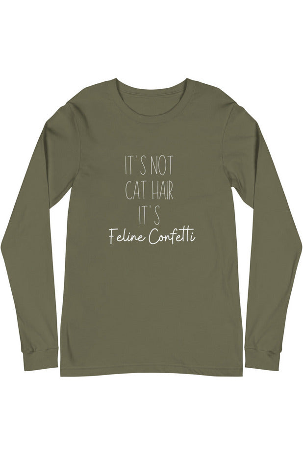 "Feline Confetti" - Unisex Long Sleeve Tee