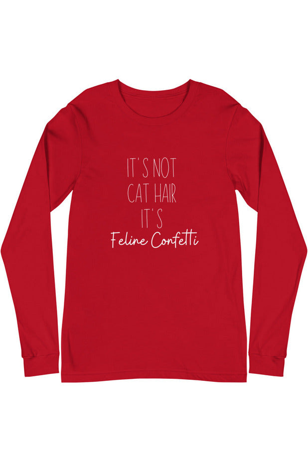 "Feline Confetti" - Unisex Long Sleeve Tee