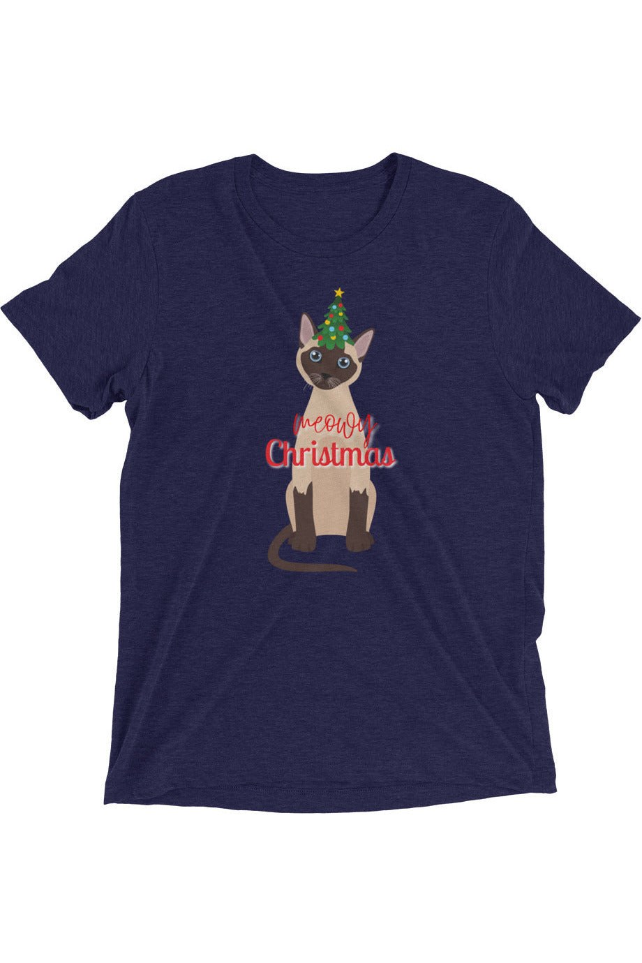 "Meowy Xmas" - Short sleeve t-shirt
