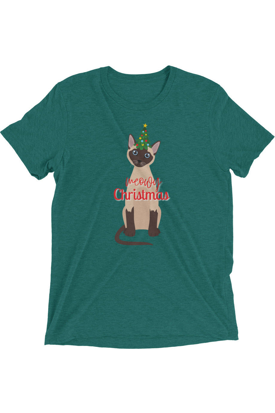 "Meowy Xmas" - Short sleeve t-shirt