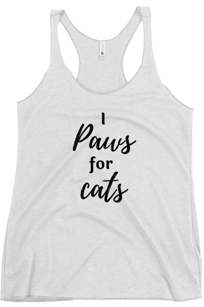 "Paws For Cats" - Women's Racerback Tank