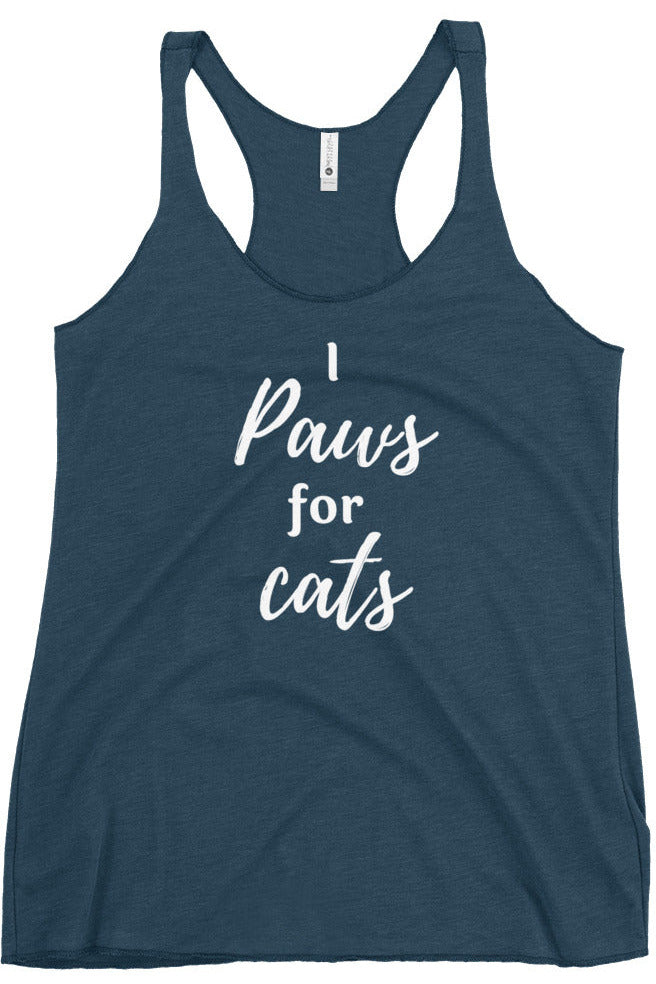 "Paws For Cats" - Women's Racerback Tank