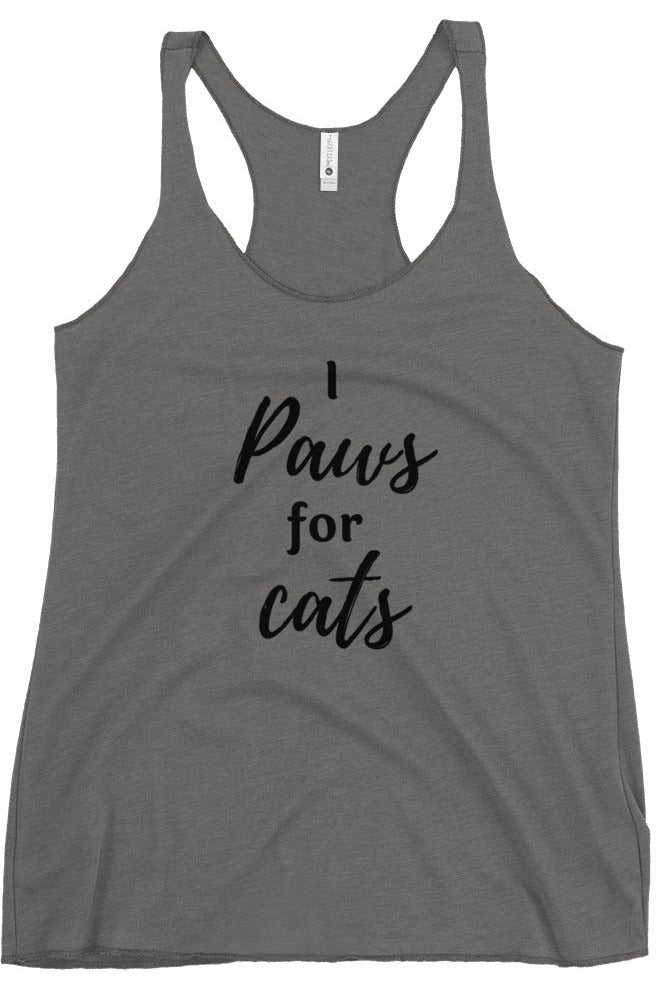 "Paws For Cats" - Women's Racerback Tank