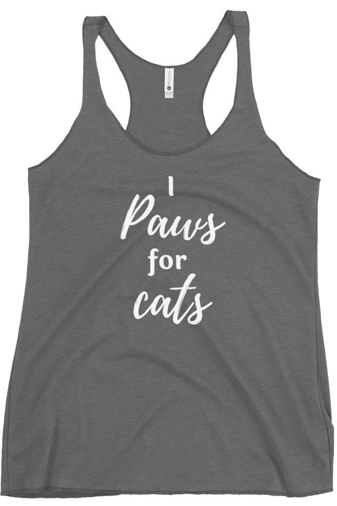 "Paws For Cats" - Women's Racerback Tank