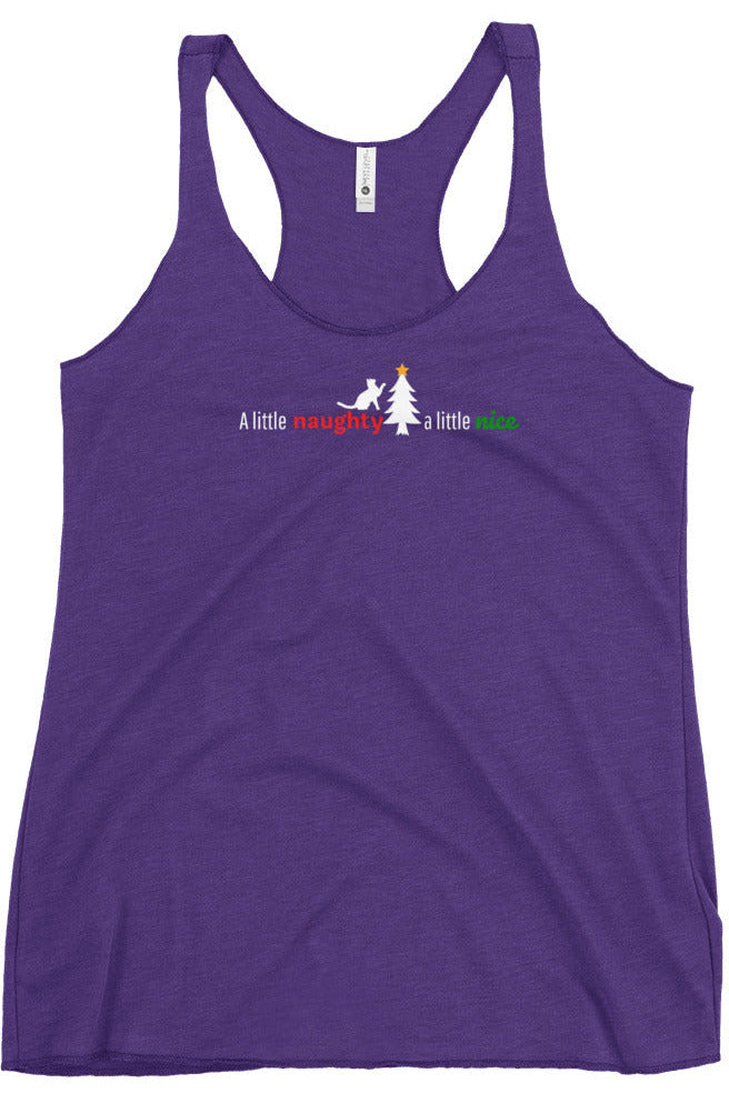 "Naughty Nice" - Women's Racerback Tank