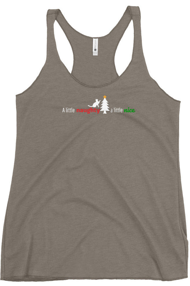 "Naughty Nice" - Women's Racerback Tank