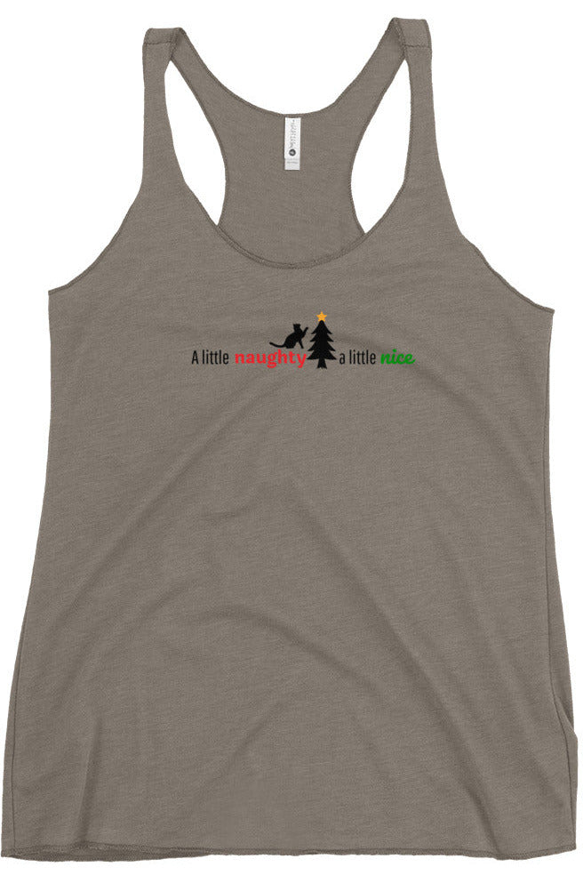 "Naughty Nice" - Women's Racerback Tank