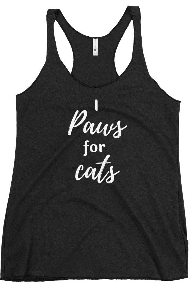 "Paws For Cats" - Women's Racerback Tank