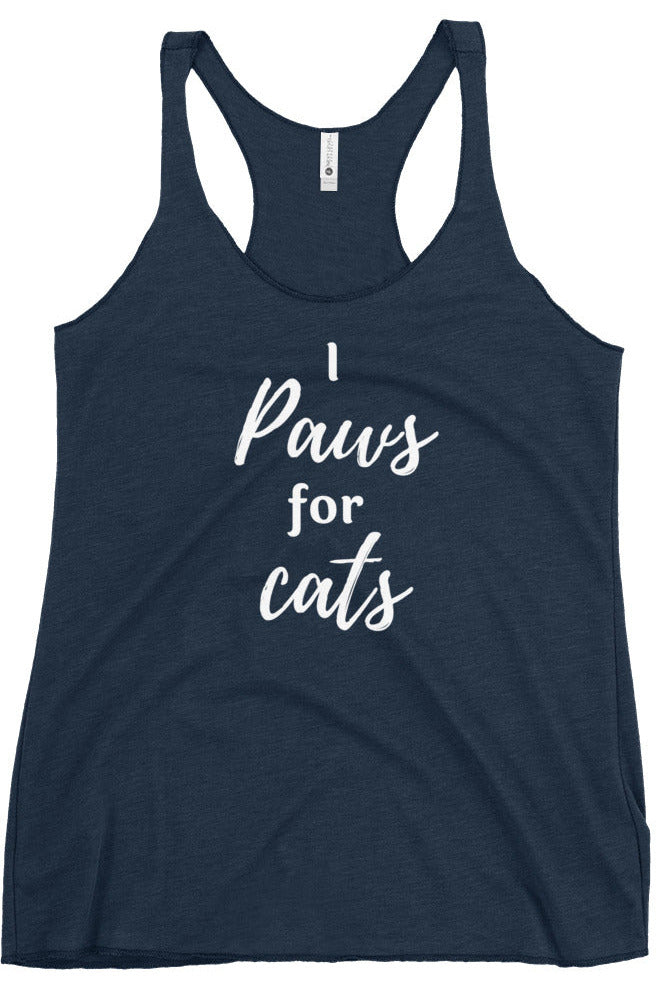 "Paws For Cats" - Women's Racerback Tank