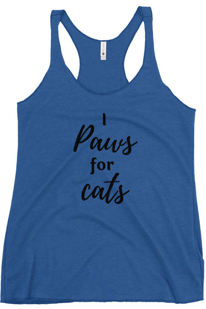 "Paws For Cats" - Women's Racerback Tank