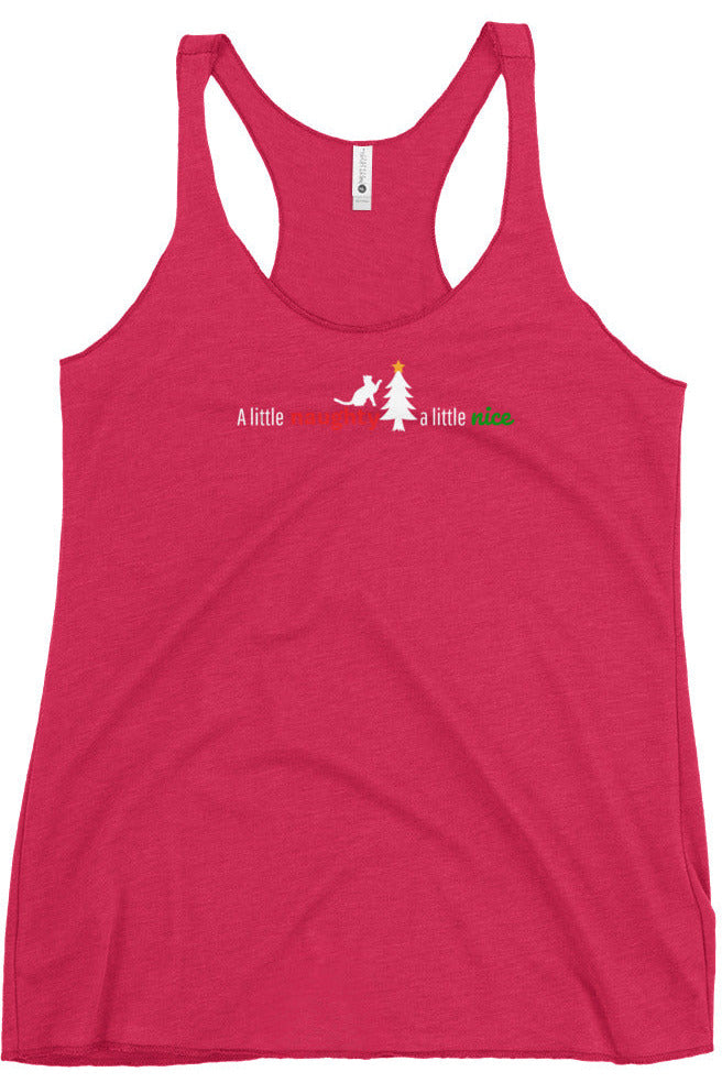 "Naughty Nice" - Women's Racerback Tank