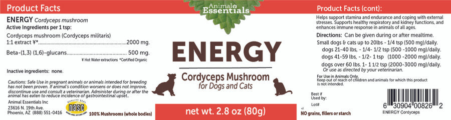 Energy Cordyceps Mushroom