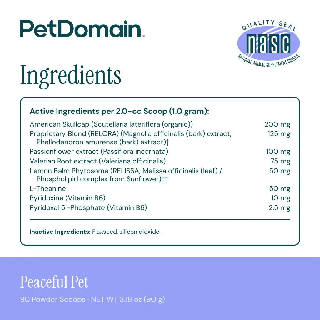 Peaceful Pet Powder