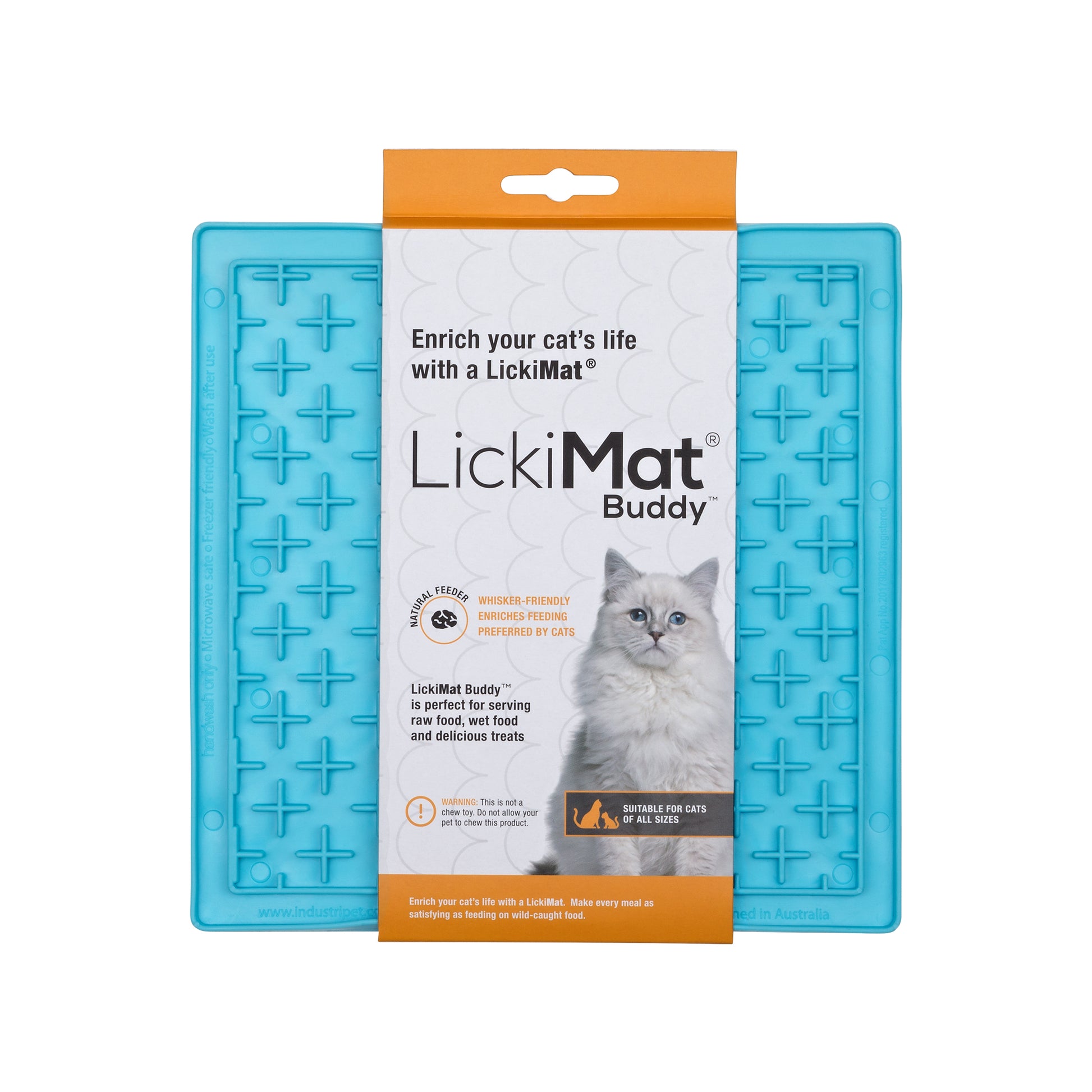 LickiMat - Mini Tuff for Dogs & Cats Blue Tuff Buddy