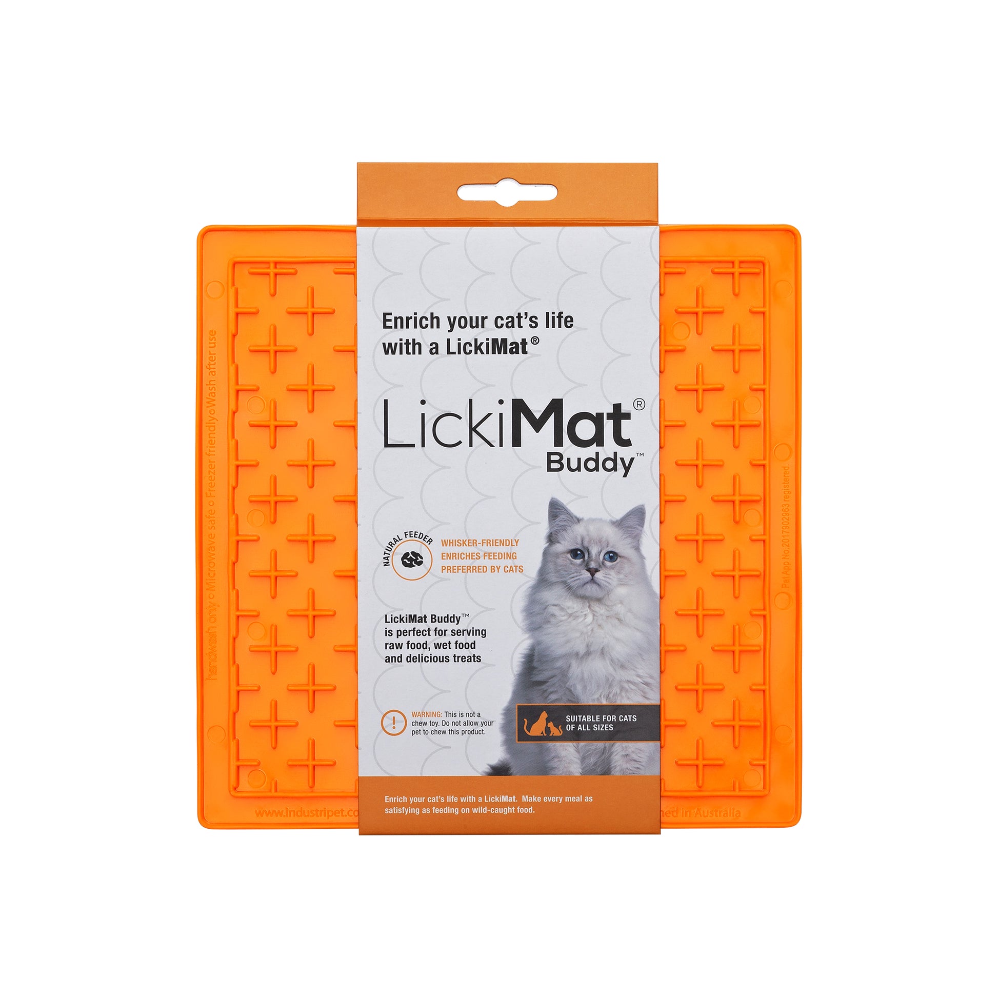 LickiMat Felix Anti-Anxiety Food Mat Bowl for Cats