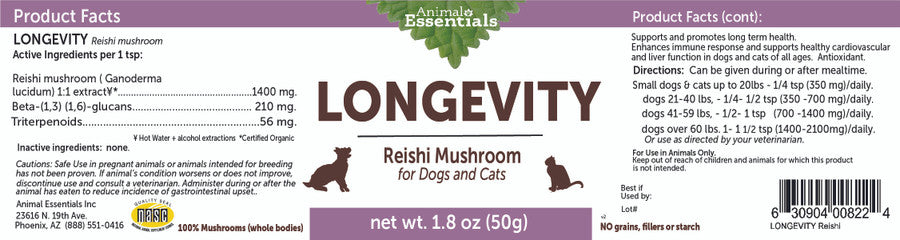 Longevity Reishi Mushroom