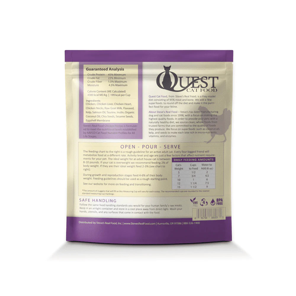 Quest Chicken Diet Freeze Dried Cat Food