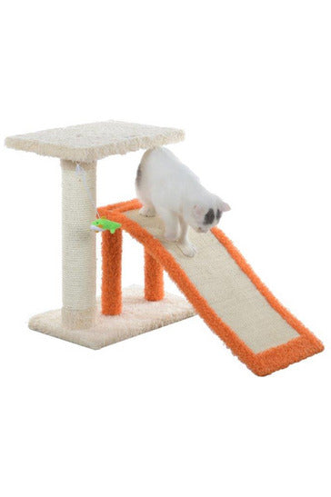 Two Level Platform Scratcher with Ramp