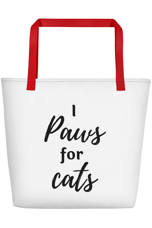 "Paws For Cats" Beach Bag
