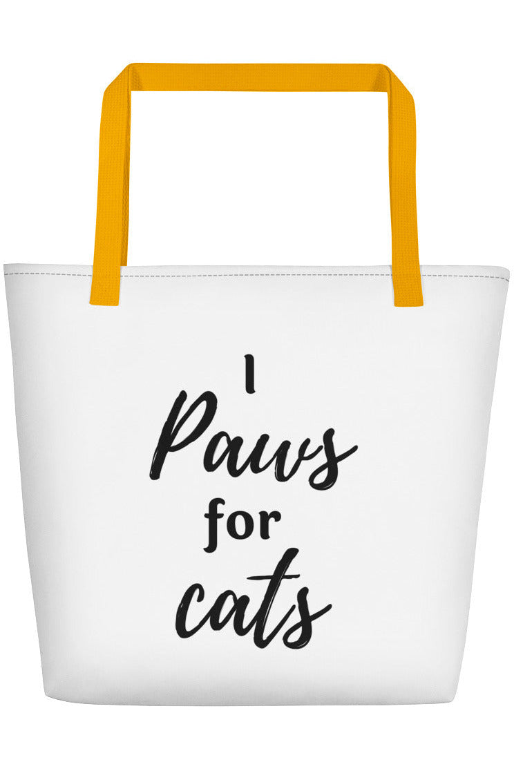 "Paws For Cats" Beach Bag